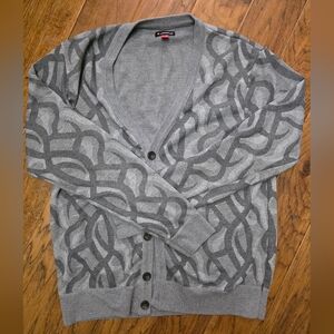 Airwalk Gray Geometric Cardigan